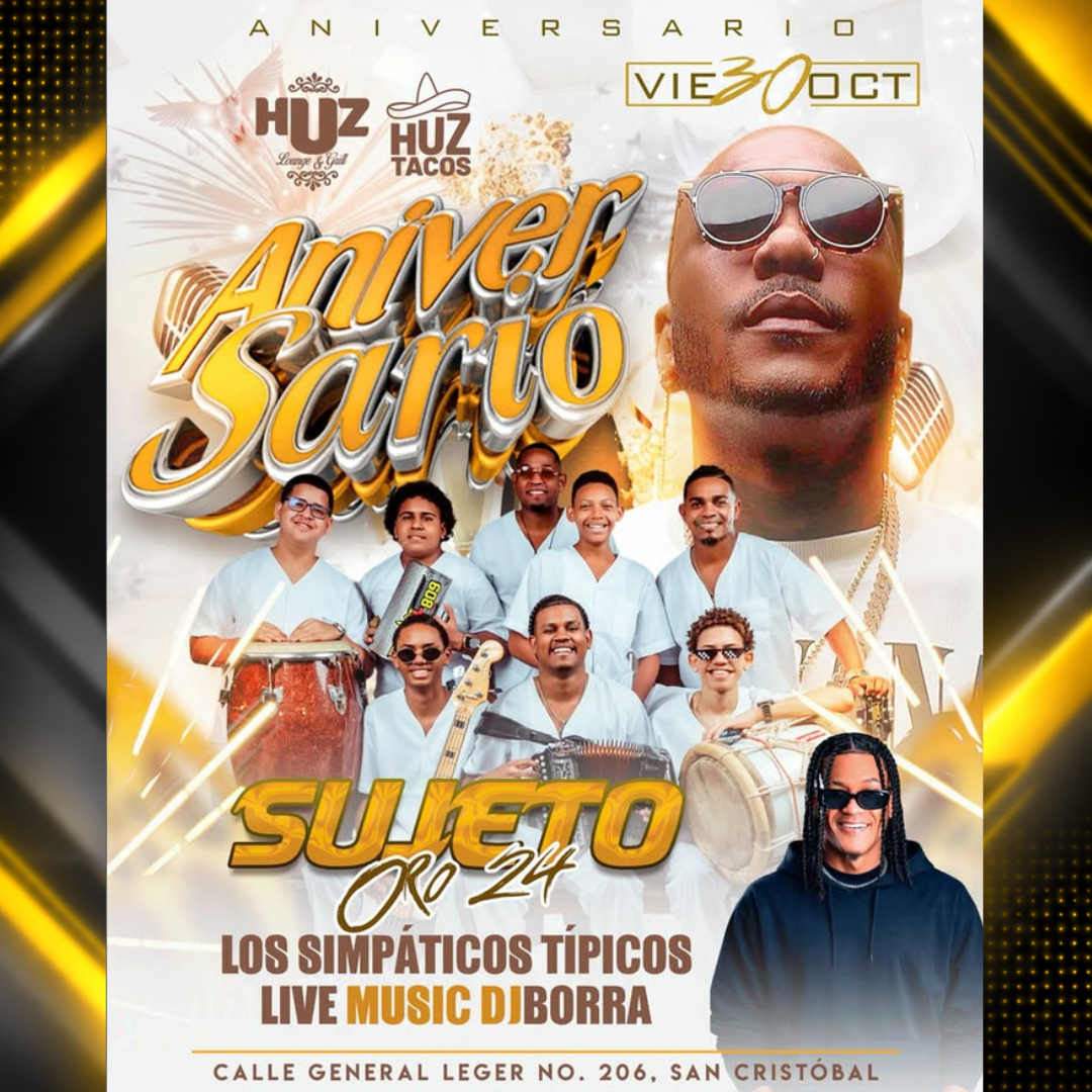 Afiche de Sujeto Oro 24 y Los Simpáticos Típicos en Huz Lounge & Grill | 30-10-2026