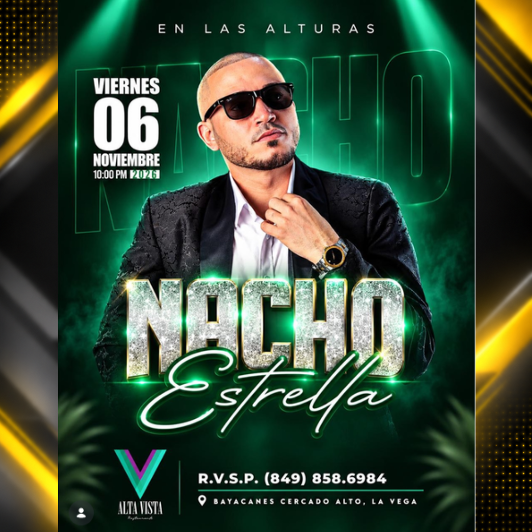 Afiche de Nacho Estrella en vivo en Altavista Restaurant | 06-11-2026